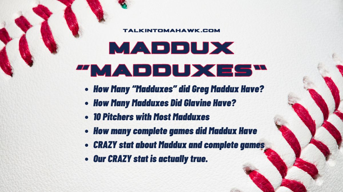 What is a “Maddux” in MLB? | A Guide to Madduxes | Top 10 Pitchers with Most Madduxes