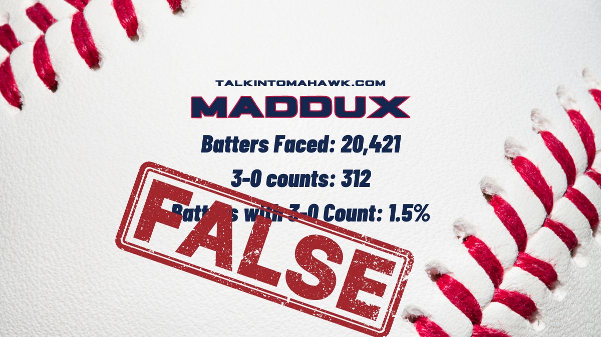 The Truth About Crazy Greg Maddux 3-0 Count Statistics