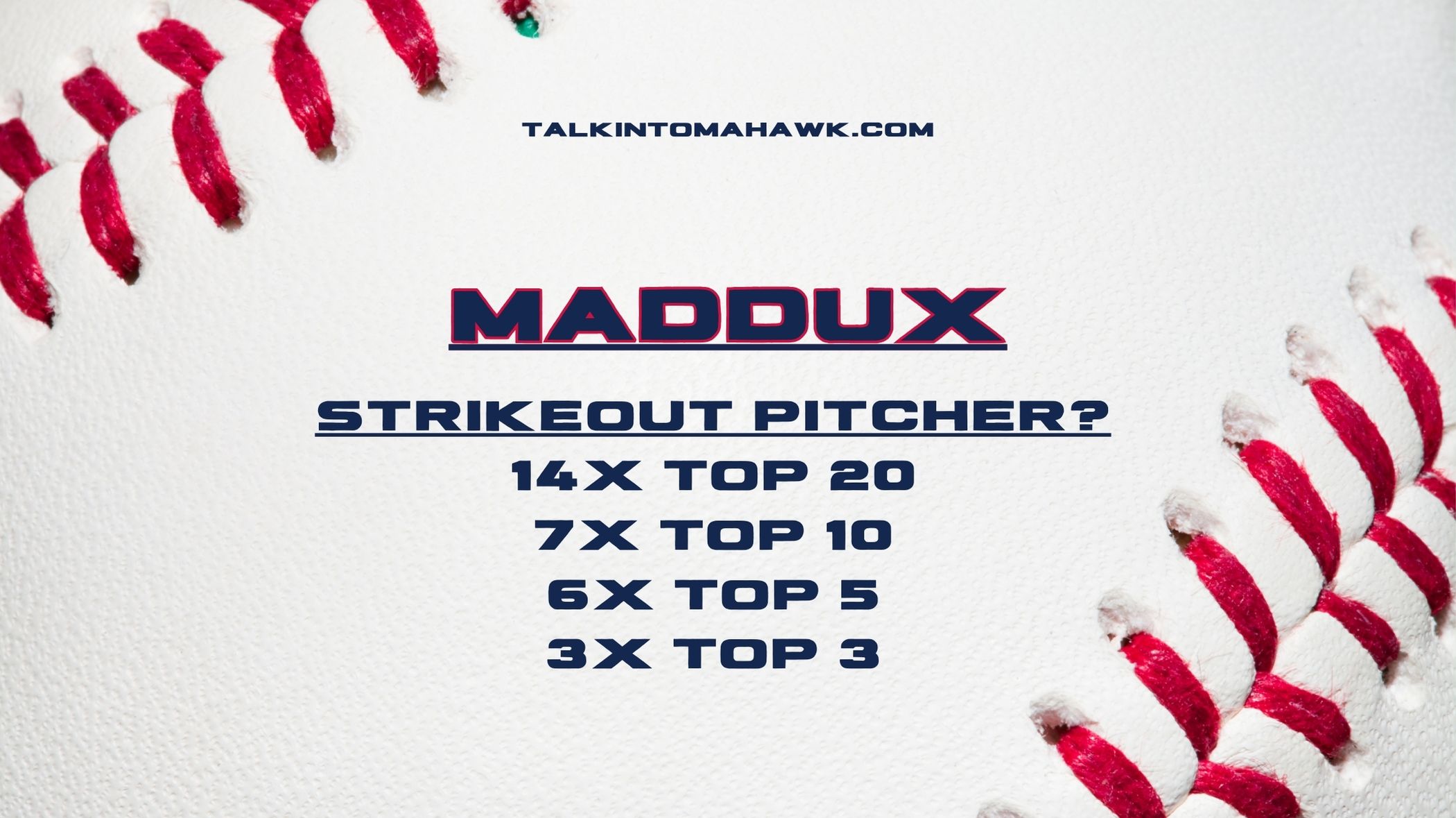 Greg Maddux: Strikeout Pitcher?